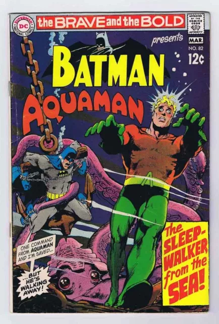 Brave and the Bold #82 GD Neal Adams Aquaman1969 DC Comics
