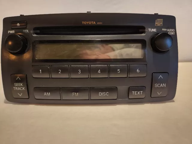 2004-08 Toyota Corolla A51813 Black AM/FM Radio In-Dash Car CD Player
