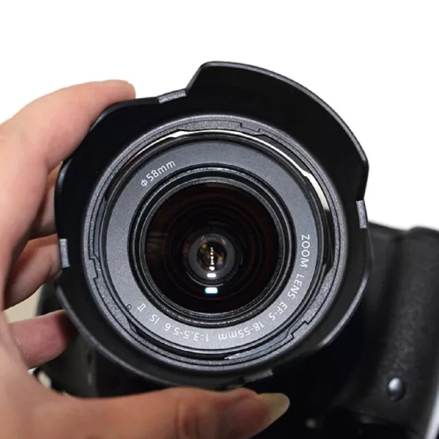 EW-60C for 350D EF-S 18-55mm f/3.5-5.6 IS Camera Lens Hood for Protection Bayone