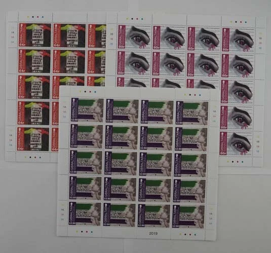 2019 Gibraltar; 100 Serien Frauentag, postfrisch/MNH, MiNr. 1898/900, ME 1000,-