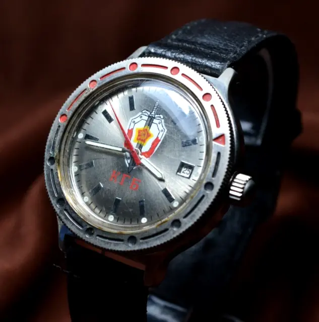 VOSTOK AMPHIBIAN Soviet Military Watch AUTOMATIC Vintage mechanical Wristwatch