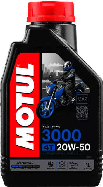 MOTUL Aceite lubricante 4T 3000 20W50 4T 1L