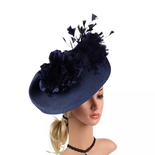 Women Cocktail Party Fascinator Hat Wedding Church Kentucky Derby Formal Mesh