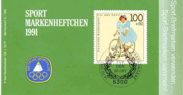 Sport 1991 Radfahren 100 Pf, 6x1500, ESSt Bonn