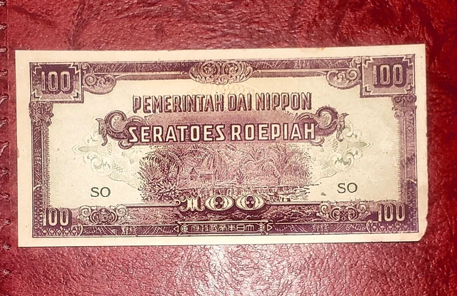 NETHERLANDS INDIES 100 ROEPIAH 1944 ~ P-126c ~ JAPANESE INVASION ~ UNCIRCULATED