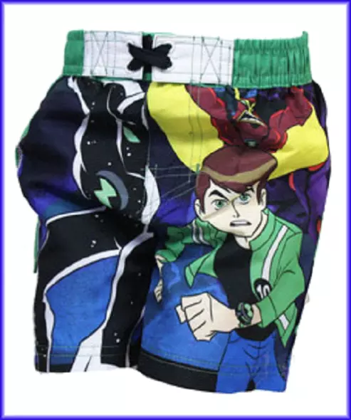 BEN 10 ALIEN Force Blue Swimming Brief Trunks Pants 7 8 Years Bnwt