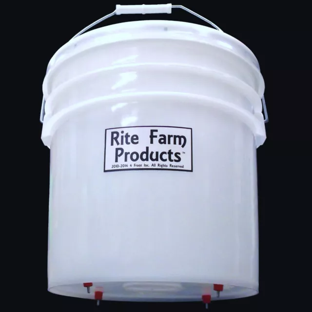 Rite Farm 3.5 Gallon Automatic Waterer 4 Nipple Drinker Chicken Poultry Coop