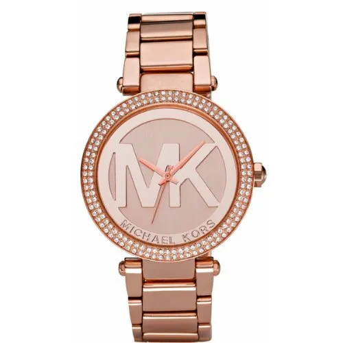 Michael Kors Parker Rose Gold Dial Stainless Steel Quartz Ladies Watch MK5865