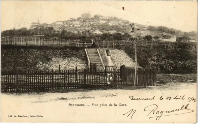 CPA BOURMONT - Vue prise de la Gare (995043)