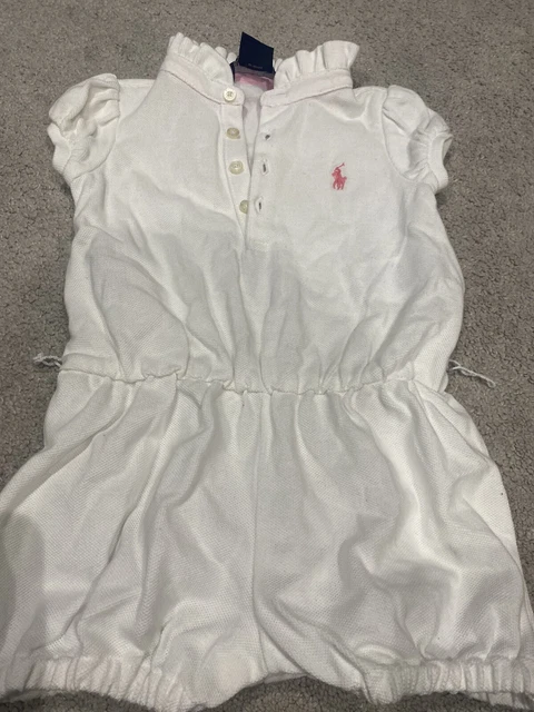 Ralph Lauren Baby Romper - Girl - Aged 6 Months. Hardly Worn, Great Condition