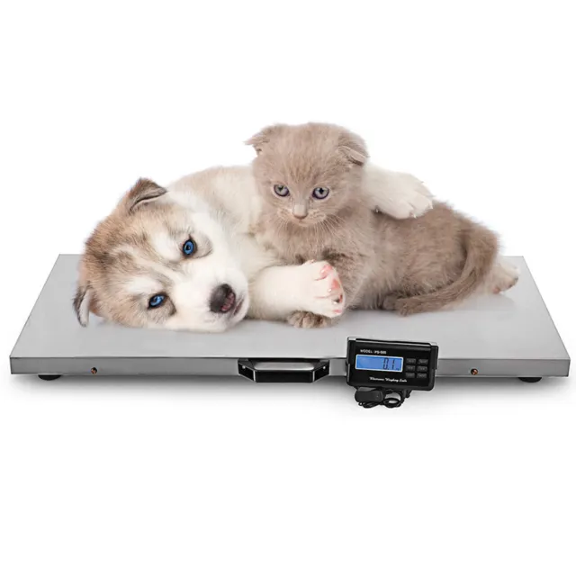 1100 Lbs Heavy Duty Digital Livestock Vet Scale Animal Scale Pet Scale Stainless