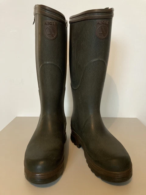 AIGLE NEOPRENE ZIPS Men’s Wellies ISO Size 7 Eu41 £62.00 - PicClick UK