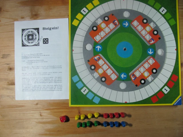 Steig ein Würfelspiel Ravensburger 1975 70er Jahre Vintage Rarität vollständig