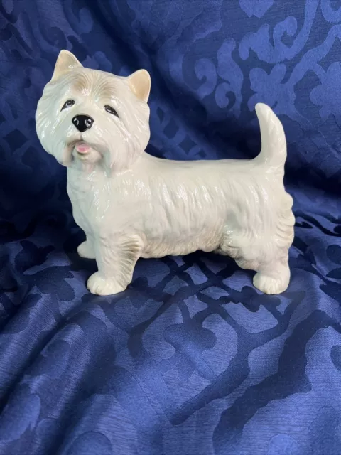 Vintage Cooper Craft White Ceramic West Highland Terrier Dog Figure / Ornament