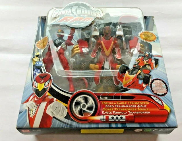 ENSEMBLE DE FIGURINES auxiliaires Power Rangers RPM Formula Eagle ...