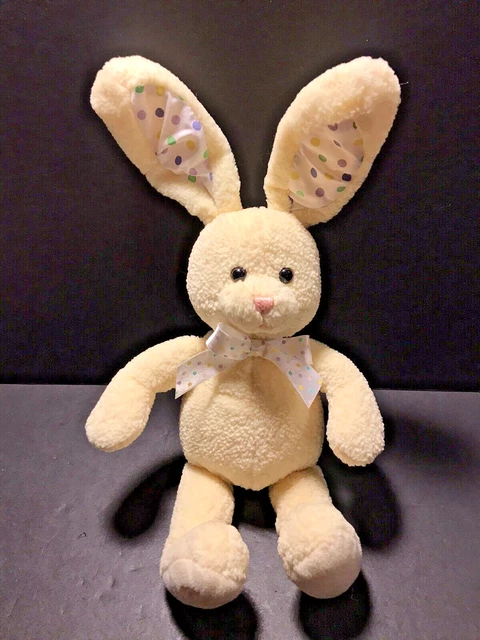 Baby Gund My First Bunny Rabbit with Crinkle EArs 3675 Polka Dots 18" Long Cute!