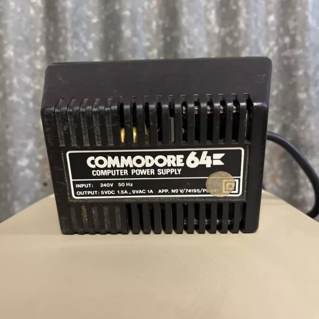 Commodore 64 Original Power Supply 601210 Working C64