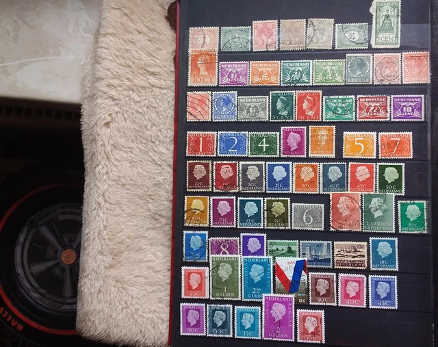 Briefmarken Sammlung Lot Europa Niederlande Holland 2 DIN A4 Seiten