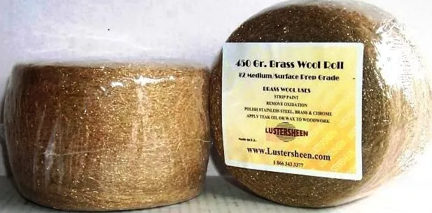 Brass Wool Roll 1 LB - Medium