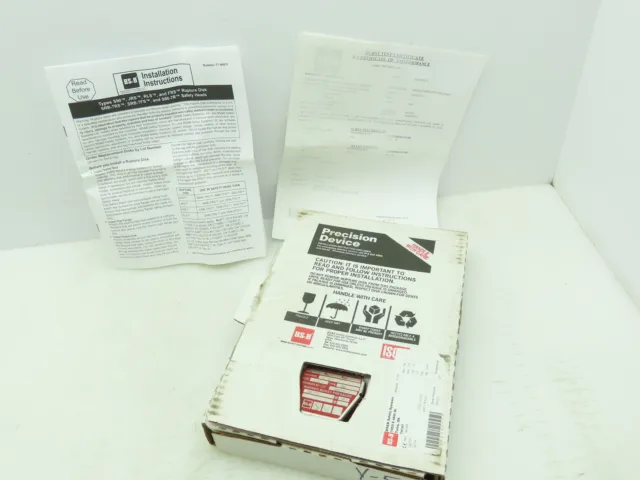 BS&B Safety Systems 1172726, VD-Y-05 Rupture Disk 3" Type S90 290 PSIG @ -20°F
