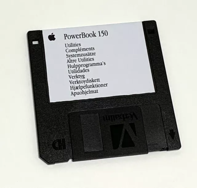 Macintosh PowerBook 150 Disquete de utilidades arranque apple floppy disk