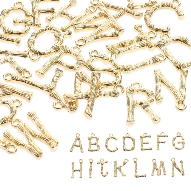 26 Stück DIY Anhänger DIY Schmuck Dekor Buchstaben Anhänger Metall Charms
