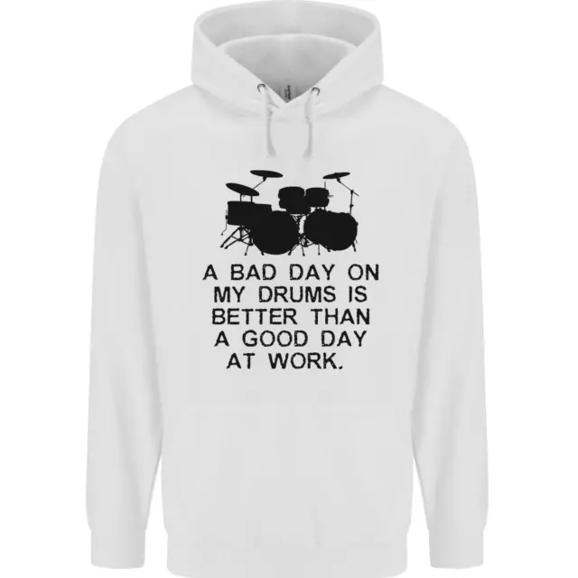 A Bad Day on My Drums Drummer Drumming Childrens Kids Hoodie