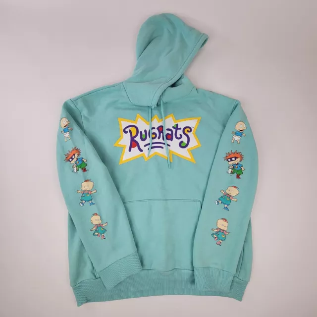 NICKELODEON RUGRATS LONG Sleeve Pullover Hoodie Size Large Baby Blue ...