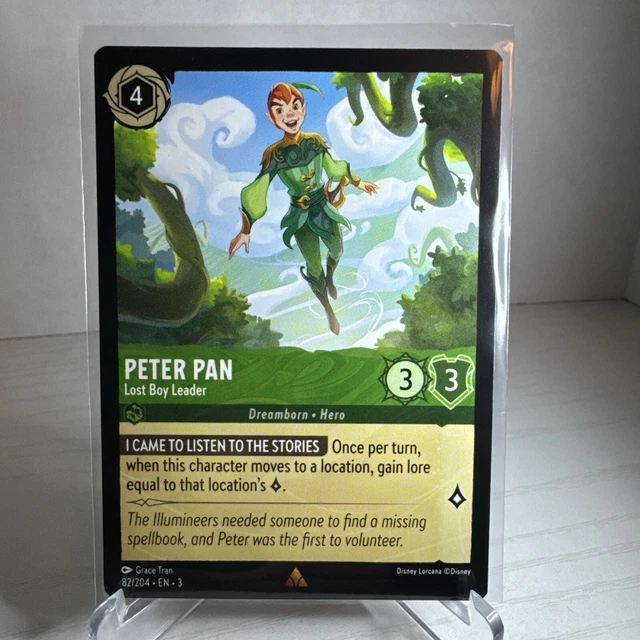 PETER PAN LOST Boy Leader 2024 Lorcana Into the Inklands 82 Rare Non