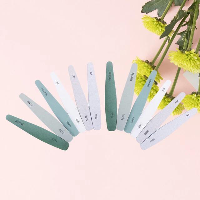 2pack 6 pcs/pack Limes à ongles et Tampon Lisse Nail Fichiers