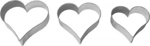 Cookie Cutter Heart Set 3-tlg Birkmann Cookies Baking Terrassenkeks Love