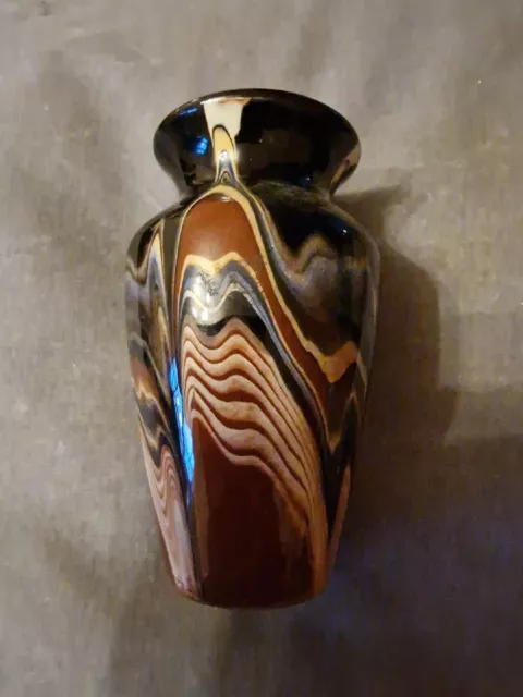 Small Drip Glaze Vase Brown/Black/Blue