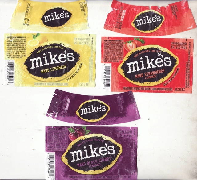 MIKEs SET of 3 LEMONADE BOTTLE LABELS