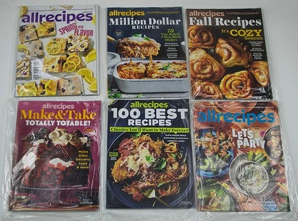 ALLRECIPES MAGAZINES LOT 0F 6 Complete 2025 Issues All Recipes Brand ...