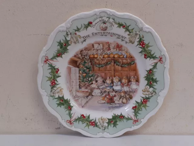 Royal Doulton Brambly Hedge ‘The Entertainment’ Decorative Plate 8” Vintage 1986