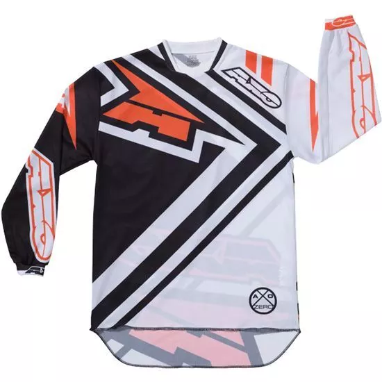 Camiseta Enduro Axo Motion 3 Jersey Negro/Blanco/Naranja