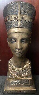 Egyptian QUEEN NEFERTITI  14”Head Bust Statue Figurine