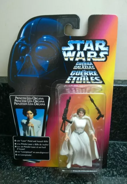 Star Wars Power Of The Force Princess Leia Organa Figure Red Card Kenner