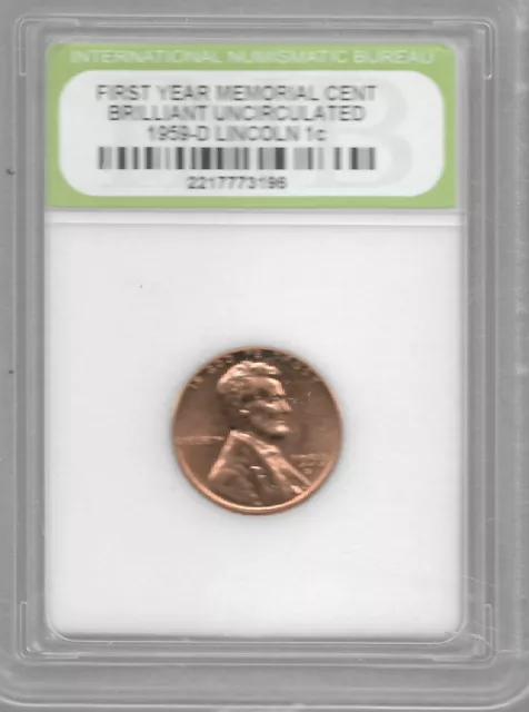 Rare Old USA Liberty 1959 Lincoln Penny Uncirculated US Collection Coin LOT:AA60