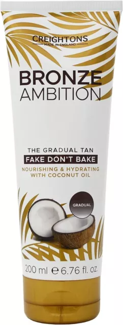 Creightons Bronze Ambition Fake Dont Bake Gradual Tan (200ml) - Blended with C