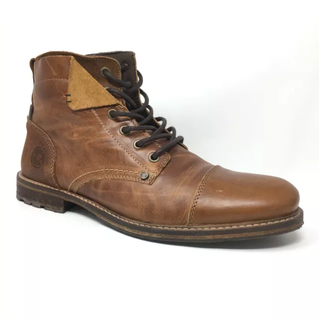 BULLBOXER KELDEN ANKLE Boots Shoes Mens Size 9 US 42 EU Brown Leather Lace Up 79.95 PicClick