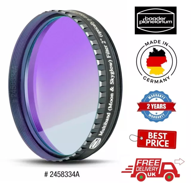 Baader Neodymium Moon and Skyglow 2 inch Filter with IR Cut 2458334A (Uk Stock)