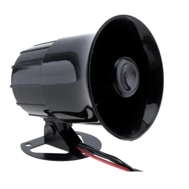 12V CAR ALARM Horn Loud Sound Waterproof Dustproof 3 Tones Strong Voice