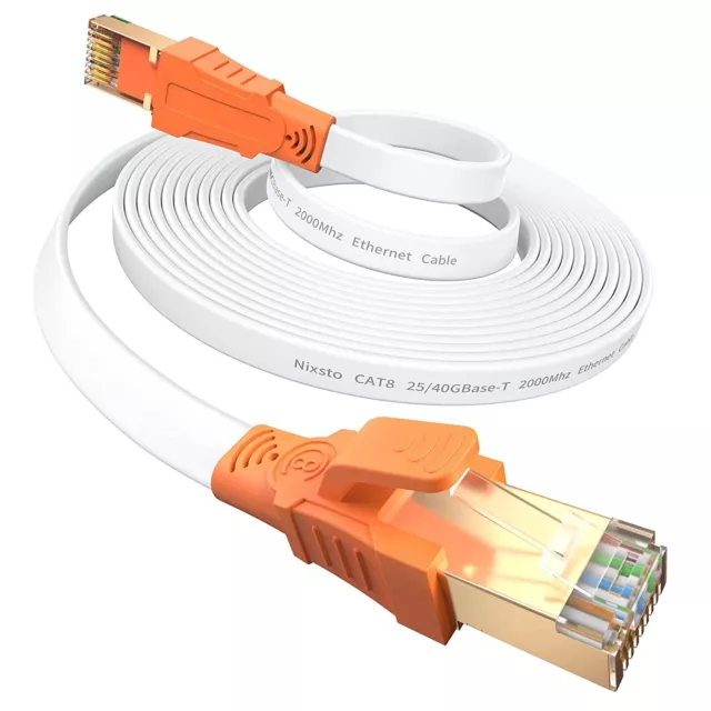 Cavo Ethernet 0.5m, Cavo di Rete Alta Velocità 40 Gbps 2000 MHz Cat 8