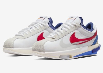 NIKE SACAI ZOOM Cortez SP White Red Blue Brand New Sz 12 DQ0581 ...