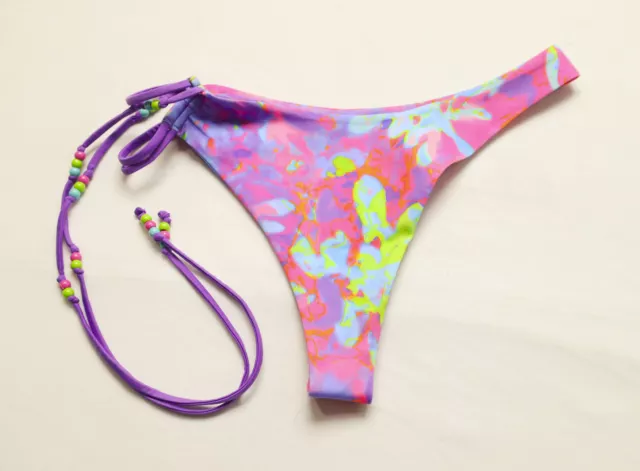 NEENA SWIM WOMEN'S Luni Cross Strap Micro Bikini Top BE5 Lilac Small NWT  £14.26 - PicClick UK