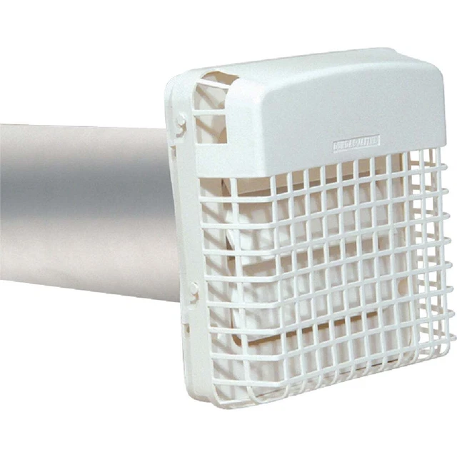 Dundas Jafine ProGard 4 In. White Plastic Dryer Vent Hood Kit BPGH4WZW Pack of