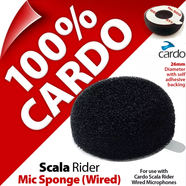 Cardo Scala Rider Mic Sponge for Wired/Corded Microphone Self Adhesive Backing