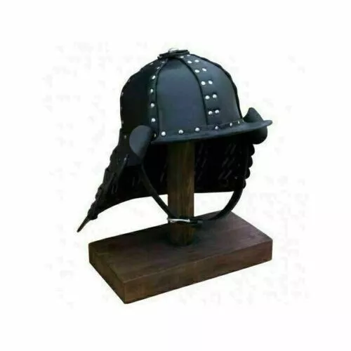 Medieval Warrior Armour Samurai Helmet Leather Helmet Knight Cosplay, Larp ICA