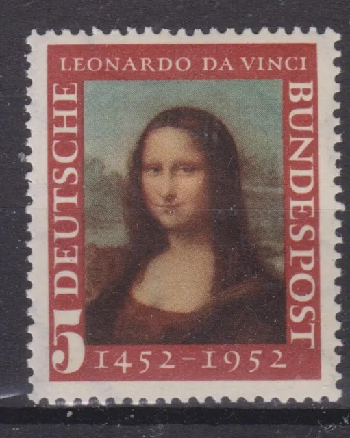 BRD Nr. 148 postfrisch,  "Leonardo Da Vinci" 5 Pfg. 1952